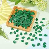 300pcs PVC Imitation Leaf, for Dollhouse Accessories, Pretending Prop Decorations, Green, 14x9.5x1.5mm
