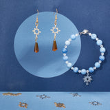 20Pcs 10 Style 201 Stainless Steel Links Connectors, Laser Cut, Star & Sun, Golden & Stainless Steel Color, 2pcs/style