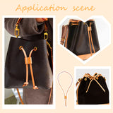PU Imitation Leather Bag Drawstring Cord & Cord Slider Sets, for Bucket Bag Making, Chocolate, 915~930mm