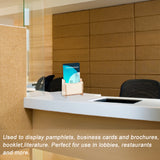 Detachable Wooden Magazine Rack, Desktop Book Organizer Holder Shelf for File Paper Storage, Beige, Finished Product: 7x13x17cm