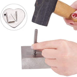 Iron Seal Stamps, Including Letter A~Z, Number 0~8 and Ampersand, Black, 60x6mm, Letter & Number: 5mm, 36pcs/box