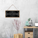 Natural Wood Hanging Wall Decorations, with Jute Twine, Rectangle, Colorful, Word, 15x30x0.5cm