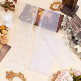 2 Pairs 2 Styles Nylon Tulle Long Sleeve, for Wedding Bride Supplies, White, 455~880x115~120x0.1~0.6mm, 1 pair/style