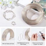 Aluminum Wire, for Jewelry Making, Champagne Gold, 12 Gauge, 2.0mm, about 180.44 Feet(55m)/500g