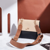 Imitation Leather Adjustable Wide Bag Handles, with Alloy Swivel Clasps, Camel, 84~140cm