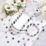 375Pcs 15 Style Natural Mixes Gemstone Round Beads, 25pcs/style