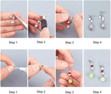 Plastic Clip-on Earring Findings, Clear, 11x8x3mm, Hole: 0.75mm, 11x9x3.5mm, Hole: 0.5mm, Fit For 3mm Rhinestone, 100pcs/box