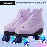 PVC Leather Flat Toe Guard Protector, for Roller Skate, Medium Purple, 180x54.5x1.5mm, Hole: 5mm & 20mm