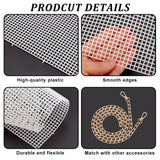 DIY Woven Bag Making Kits, including Plastic Mesh Canvas Sheets, Bag Strap, Random Color Needles, Thread, Clasps, Linen, 1.5~24.5x0.2~40x0.1~1.45cm