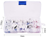 Craft Plastic Doll Eyes, Stuffed Toy Eyes, Mixed Color, 12x6mm, 13x6.9x2.2cm, 100pcs/box