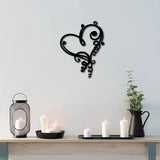 Iron Wall Signs, Metal Art Wall Decoration, for Living Room, Home, Office, Garden, Kitchen, Hotel, Balcony, Heart Pattern, 300x234x1mm, Hole: 5mm