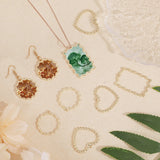 24PCS 3Style Golden Plated Alloy Pendants, Mixed Shapes, 29.5~41.5x26.5~33.5x2mm, Hole: 1.8mm