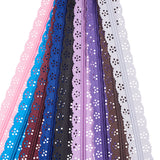 Garment Accessories, Nylon Lace Zipper, Zip-fastener Components, Mixed Color, 34x2.4cm, 2strands/color, 48strands/set
