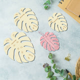 6Pcs 3 Style Wood Hoop Rings Macrame for DIY Craft Making, Home Wall Hanging Wreath Decoration, Monstera Leaf, 180~295x145~235x3mm, 3pcs/style