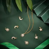 12Pcs 3 Styke Brass Micro Pave Clear Cubic Zirconia Charms, with Jump Ring, Long-Lasting Plated, Mixed Shape, Real 18K Gold Plated, 10~12x8~11x1.6~2mm, Hole: 3~3.6mm, 4pcs/style