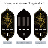 DIY Poplar Wood Dowsing Pendulum Holders, Witch Hanging Crystal Holder, Oval, Other Pattern, 178x77x6mm