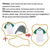 Glass Hotfix Rhinestone, Iron on Appliques, Costume Accessories, for Clothes, Bags, Pants, Butterfly, 297x210mm