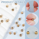 80Pcs 2 Style 201 Stainless Steel Beads, Column, Cadmium Free & Nickel Free & Lead Free, Rondelle, Golden, 4x3.5mm, Hole: 1.6mm, 40pcs/style