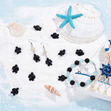 DIY Tortoise Bead Stretch Bracelets Making Kits, Including Dyed Synthetic Turquoise Beads and 10m Beading Elastic Thread, Black, 18~18.5x14~15x8mm, Hole: 1~1.5mm, 95pcs/box