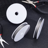 DIY Jewelry Thread Findings Colored Tiger Tail Wire, Nylon-coated Stainless Steel, Dark Gray, 0.45mm, about 164.04 Feet(50m)/roll