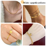 160Pcs 4 Style Brass Beads, Long-Lasting Plated, Round, Matte Style, Real 18K Gold Plated, 3~6mm, Hole: 0.9~1.4mm, 40pcs/style