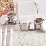 Stainless Steel Colour Modulation Bead Containers, Column, Stainless Steel Color, 2pcs/set