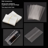 400Pcs Frosted Heat Shrink Sheets Film, For DIY Jewelry Making and Drawing Craft, Clear, 86.5x55.5x0.1mm