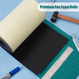 Adhesive EVA Foam Sheets, for Art Supplies, Paper Scrapbooking, Cosplay, Foamie Crafts, Black, 3000x200x3mm