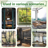 Electrostatic PVC Window Sticker, for Window Home Decoration, Mushroom, 390x1180mm