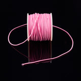 Elastic Cord, Polyester Outside and Latex Core, Pearl Pink, 2mm, about 50m/roll, 1roll/box