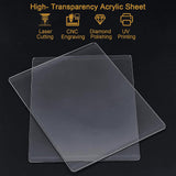 Transparent Acrylic Pressure Plate, Cutting Pads, Rectangle, Clear, 19.5x15x0.3cm