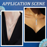 DIY Openable Wish Bottle Necklace Making Kit, Including Glass Pendants, Brass Cable Chains Necklaces, Platinum, 10Pcs/box