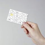 PVC Plastic Waterproof Card Stickers, Self-adhesion Card Skin for Bank Card Decor, Rectangle, Others, 186.3x137.3mm