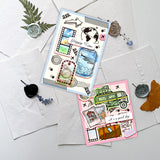 Custom PVC Plastic Clear Stamps, for DIY Scrapbooking, Photo Album Decorative, Cards Making, Mixed Shapes, 160x110x3mm