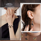 32Pcs 8 Style Alloy Enamel Pendants, Light Gold, Crow Charm, Mixed Color, 20x22.5x1.5mm, Hole: 1.6mm, 4pcs/style