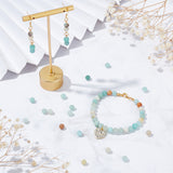 2 Strands Natural Flower Amazonite Beads Strands, Round, 6mm, Hole: 1mm, about 62pcs/strand, 15.2 inch
