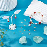 DIY Jewelry Making Kits, Including Brass Snowflake Spacer Beads and Flower Petal Bead Caps, Golden, 4~6x4~6.5x1~2mm, 144Pcs/box