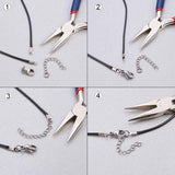 304 Stainless Steel Chain Extender, with Lobster Claw Clasps, Stainless Steel Color, 58mm, 20strands/box