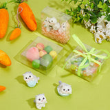 Plastic Storage Boxes, Candy Gift Package Supplies, Square, Clear, 7x7x2.8cm