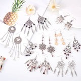 DIY Earring Makings, with Glass Beads, Alloy Findings and Iron Earring Hooks, Mixed Color, Packaging Box: 14x10.8x3cm