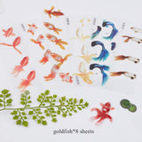 3D Resin Decorations Stickers, DIY Handmade Scrapbook Photo Albums, Mixed Color, 18pcs/set