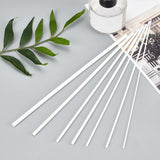 5Set ABS Plastic Round Tube, for DIY Sand Table Architectural Model Making, White, 250x2~6mm, Hole: 1~4mm