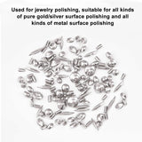 304 Stainless Steel with 201 Stainless Steel Polished Beads, No Hole/Undrilled, Mixed Shapes, Stainless Steel Color, 2~7x2~5mm, about 1pound/bag