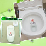 PVC Reminder Stickers, for Toilet, Word Hit The Target, Red, 140x132x0.2mm