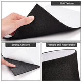 Sponge EVA Sheet Foam Paper Sets, With Adhesive Back, Antiskid, Rectangle, Black, 30x21x0.4cm