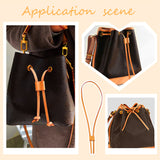 PU Imitation Leather Bag Drawstring Cord & Cord Slider Sets, for Bucket Bag Making, Chocolate, 910~920mm