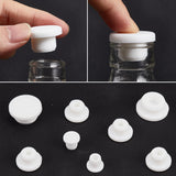 18Pcs 3 Styles Silicone Hole Plug Waterproof Plug, Snap in Hole Plugs, for Furniture Fencing, White, 15.5~31.5x9~13.7mm, 6pcs/style