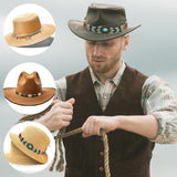 3Pcs 3 Style Ethnic Style Wax Cord Adjustable Hat Band, with Wood & Plastic & Acrylic Beads, for Cowboy Hat, Bend Brim Fedora Hat, Straw Hat Decoration, Mixed Color, 935~1340mm, 1pc/style