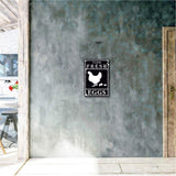 Vintage Metal Tin Sign, Wall Decor for Bars, Restaurants, Cafes Pubs, Animal Pattern, 30x20cm