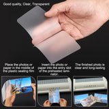 Laminating Pouch Film Photo Protecting Sheets, for Hot Laminator, Clear, 9.5x6.6x0.01cm, 100sheet/bag